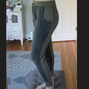 Army green champion joggers